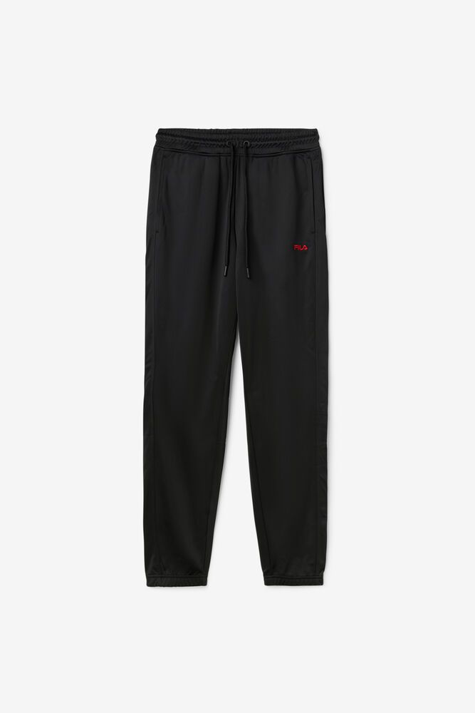 Fila Albania Track Black Pants Mens - NZ 85907-EXSZ